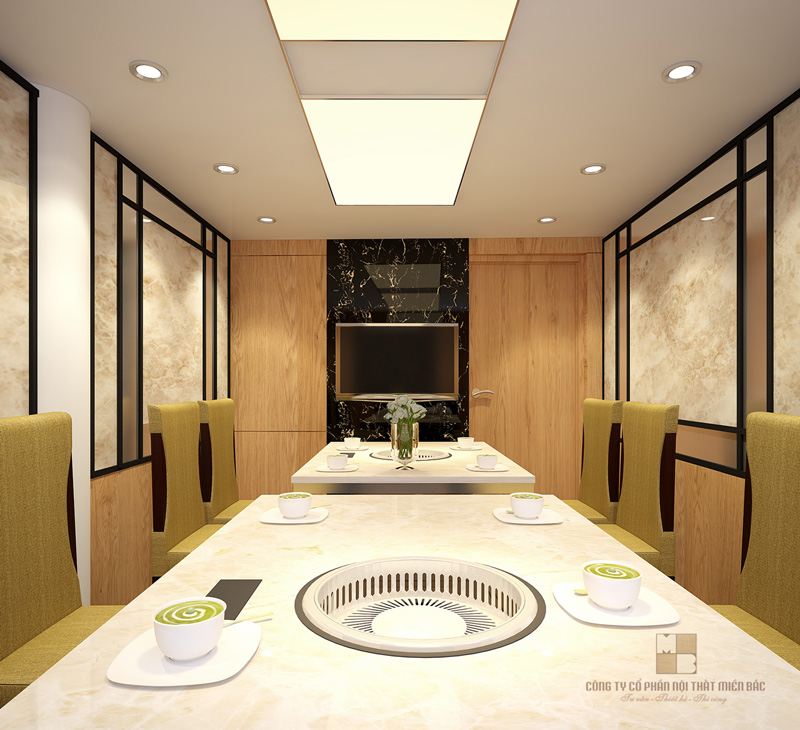 Thiết kế nội thất nhà hàng Isteam sang trọng (Phần 2) - H9